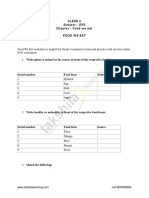 CBSE Class 4 EVS Food We Eat Worksheet With Answers