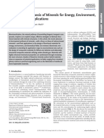 Bio-Inspired Synthesis of Minerals For Energy, Environment, and Medicinal Applicat