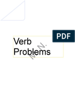 Verb Problems Test 1