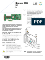 LSI20320IE PCI Express SCSI Host Bus Adapter: Quick Installation Guide