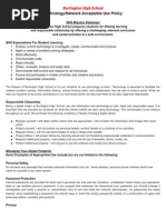 Download Burlington High School Acceptable Use Policy  by Patrick Larkin SN55220762 doc pdf