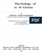 Ernst Kretschmer - The Psychology of Men of Genius (1931)