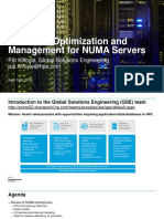 GSESeminar NUMA Optimization Approaches - Sept 19 2016