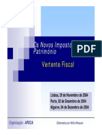 Os Novos Impostos Sobre o Património Vertente Fiscal