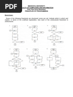 Menoufia University Faculty of Computers and Information First Year (First Semester) Principles of Programming