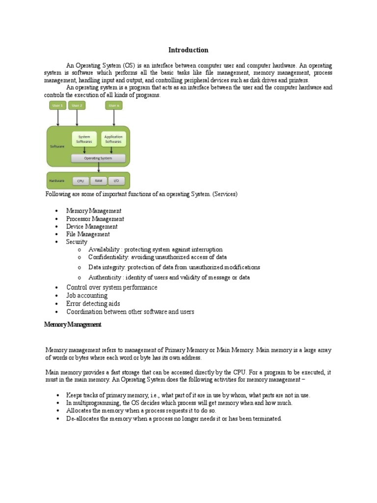 Understanding Operating Systems 101 | PDF | Process (Computing ...
