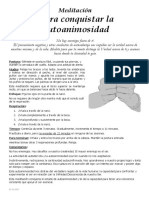 Meditación Conquistar La Autoanimosidad