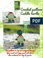 Crochet Pattern Cuddle Turtle: Designed By: Natalia Bober