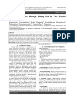 Power transmission analysis of timing belt in two-wheeler motors