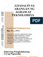 Report Pagsasalin Sa Larangan NG Agham at Teknolohiya