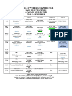 SCHOOL OF VETERINARY MEDICINE TIMETABLE Final (Yr 1)