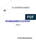 Pré Dimensionamento de Estruturas de Concreto Armado