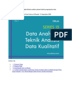 Teori Teknik Analisis Data Kualitatif