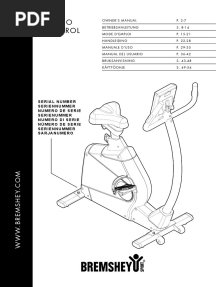 Bremshey Cardio Control Exercise Bike