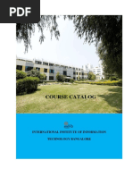 IIITB Course Catalog