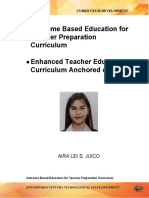 Outcome Based Education For: Teacher Preparation Curriculum