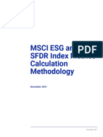 ESG SFDR Index Metrics Calc Methodology