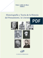 Aullon de Haro, Pedro (Ed.) - Historiografia Y Teoria de La Historia Del Pensamiento La Literatura Y El Arte (2015