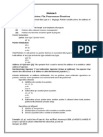Module-5 Pointer, File, Preprocessor Directives Pointer