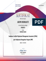 Arum Indriasti: Sosialisasi Certified Professional Management Accountant (CPMA)