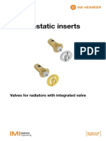 Thermostatic Inserts: Valves For Radiators With Integrated Valve
