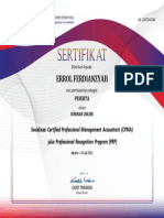 Errol Ferdianzyah: Sosialisasi Certified Professional Management Accountant (CPMA)