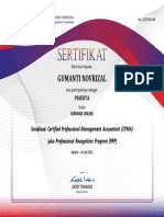 Gumanti Novrizal: Sosialisasi Certified Professional Management Accountant (CPMA)