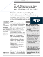 Healthcare costs of in ﬂammatory bowel disease have shifted from hospitalisation and surgery towards anti-TNF α therapy: results from the COIN study