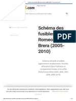 Schéma Des Fusibles Alfa Romeo Brera (2005-2010)