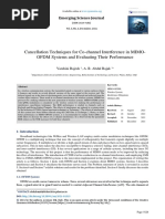 Cancellation Techniques For Co-Channel Interference in MIMO-OFDM Systems and Evaluating Their Performance