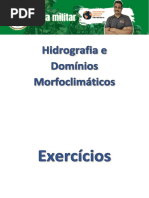 Exercícios - Hidrografia e Domínios Morfoclimáticos