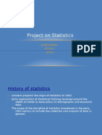 Project On Statistics: Jared Gordon 5/11/11 1st PD