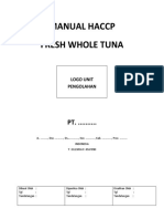 HACCP Tuna Manual