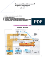 Lucrarea Practică Nr. 20 - Medicatia Aparatului Cardiovascular 5 - Medicatia Antiaritmica