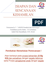 Materi 5 Persiapan Dan Perencanaan Kehamilan