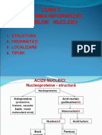 Curs 1. BCH Informatiei. Acizi Nucleici