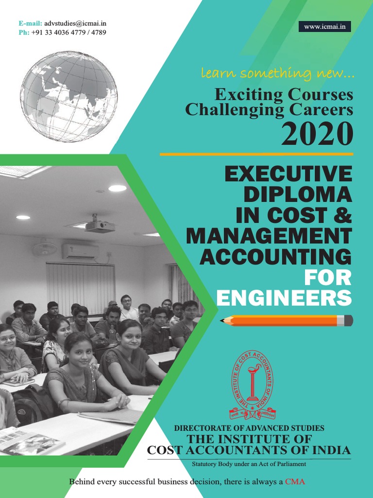 ICMAI CMA Engineers - Brochure - 2020 | PDF | Insurance | Taxes