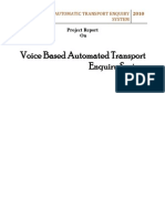 Voice Based Transport Enquiry System
