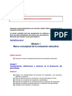 Modulo 1 Evaluacion Educativa