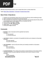 The Basics of FTP: Basic Order of Operations