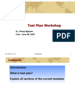Test Plan Workshop
