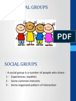 Types of Social Groups and Concepts
