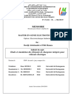 Memoire: Etude Et Simulation Des Éléments de Chargeurs Intégrés Pour Véhicule Électrique