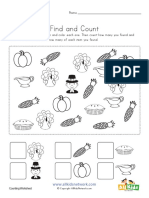 Thanksgiving Find and Count Worksheet