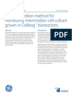 A Rapid Filtration Method For Harvesting Cell Cultture Grown in Cellbag Bio Reactors