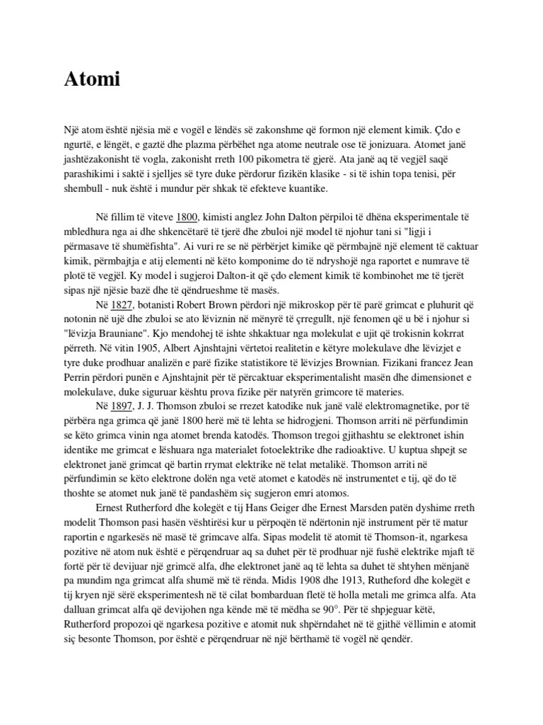 Atomi | PDF