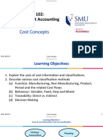 ACCT 102: Management Accounting: Cost Concepts