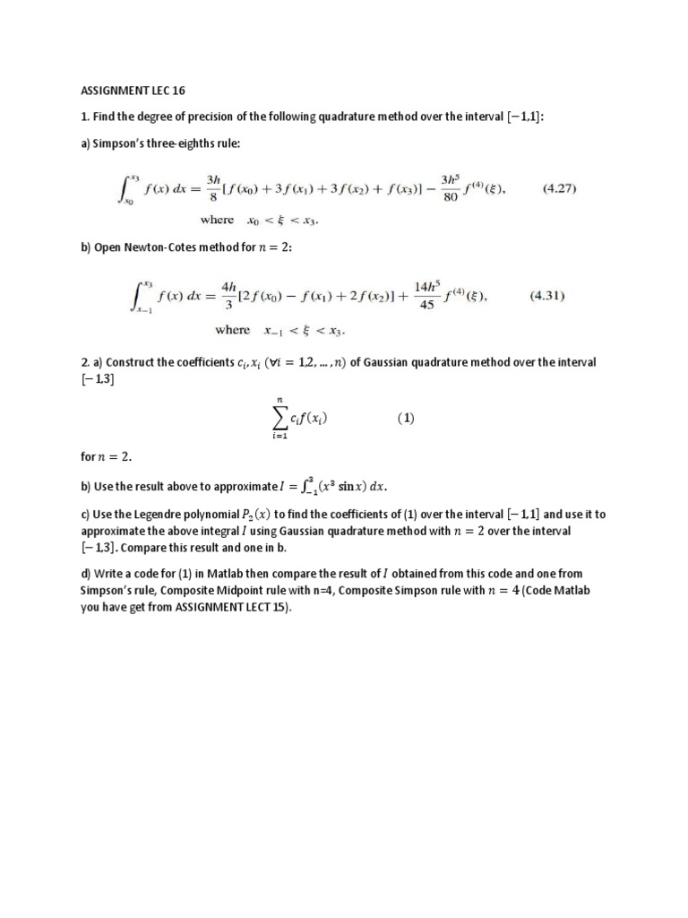 Assignment Lec 16 | PDF
