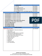 Pricelist - Fixinema November 2021