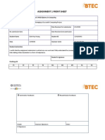 Assignment 1 Front Sheet: Qualification BTEC Level 5 HND Diploma in Computing Unit Number and Title Submission Date